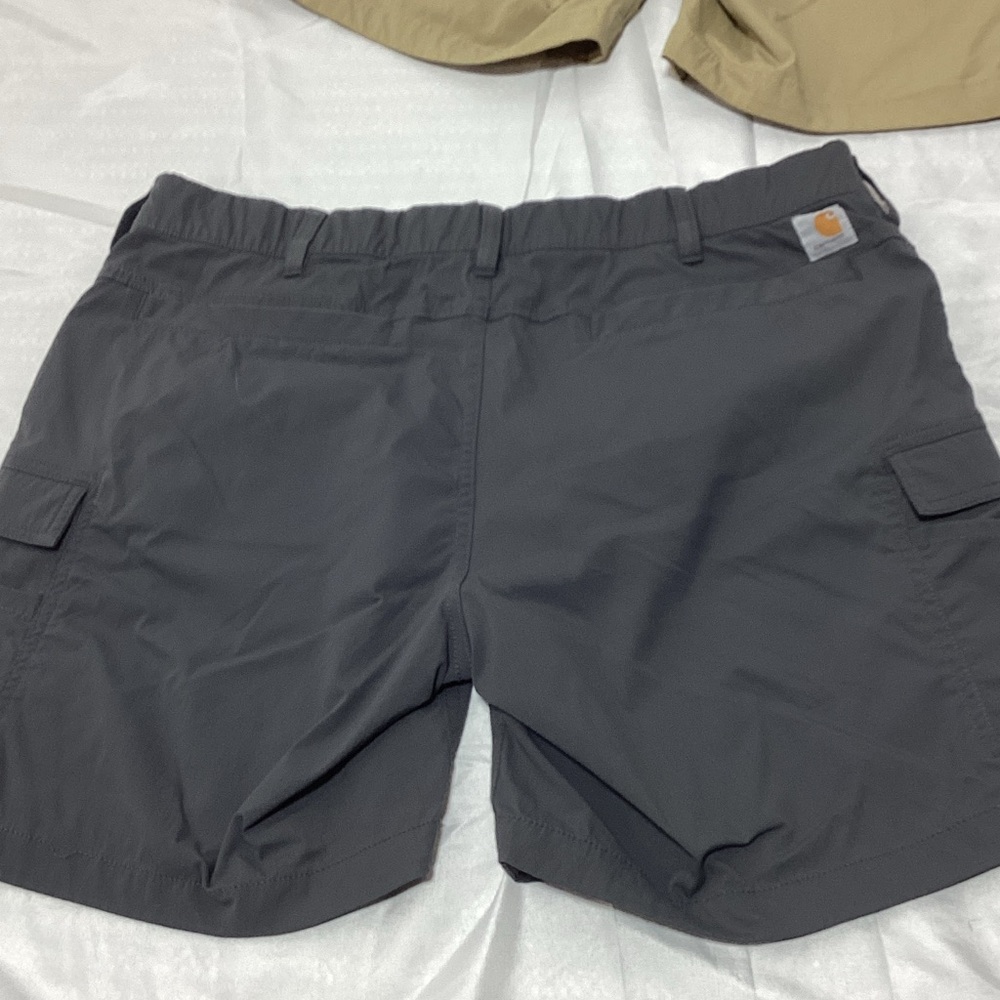 Carhartt Women's Cargo Shorts Size 12 in Black and Tan Flawed* - Picture 8 of 15